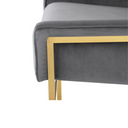 Theodore Occasional Chair (Tarnished Silver with Gold Frame)