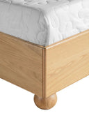 Lit moderne Modrest Winters en chêne naturel