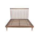 Jessika Bed (Queen - Walnut with Walnut Legs)