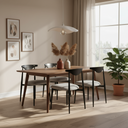 Vicuna Dining Chair (Boucle Grey with Black Legs)