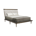 Jessika Bed (Queen - Walnut with Walnut Legs)