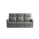Boucherville – Canapé inclinable avec table rabattable – Tissu gris moyen