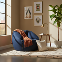 Jasper Occasional Chair (True Blue Boucle)