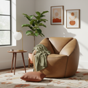 Jasper Occasional Chair (Brown Leather)