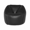 Chaise d'appoint Jasper (cuir marron)