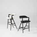 Anita Bar Stool (Shell Fabric & Seared Frame)