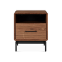 Linq - Walnut Wood Nightstand by BDI