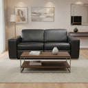 Hudson - Leather Power Loveseat