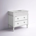 Espana - Meuble-lavabo simple avec plateau en marbre 36''