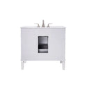 Espana - Meuble-lavabo simple avec plateau en marbre 36''
