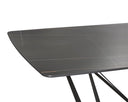 ELIOTT - Dining Table with Porcelain Top - Black