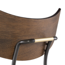 Soli Counter Stool (Caramel Leather with Seared Backrest)