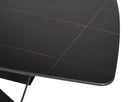 ELIOTT - Dining Table with Porcelain Top - Black