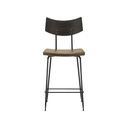 Soli Counter Stool (Caramel Leather with Seared Backrest)