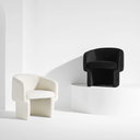 Clementine Single Seat Sofa (Black Fabric & Black Legs)