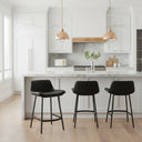 Doris – Tabouret de comptoir - Noir