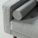 FONDA 3-Seater Fabric Sofa – Dark Grey