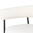 Chaise d'appoint Cassia (babeurre avec cadre noir)