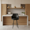 Genny – Tabouret de comptoir - Noir