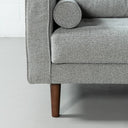 FONDA 3-Seater Fabric Sofa – Dark Grey
