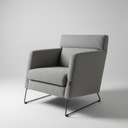 DEGANO Armchair (Kate Sky/Metal Grey)