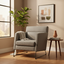 DEGANO Armchair (Kate Sky/Metal Grey)