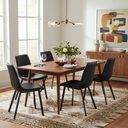 BERLIN – Black Leather Dining Chair