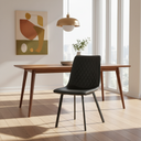 BERLIN – Black Leather Dining Chair