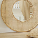 Eline Round Rattan Mirror Natural