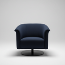 DANTE Swivel Armchair (Blue Bouclé)
