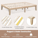 Giantex - Double Platform Bed Frame