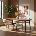 Chaise de salle à manger Portia (noix de coco)