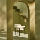 Portia Dining Chair (Oyster Velour)