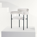 Portia Dining Chair (Oyster Velour)