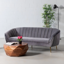 AUDREY Grey Fabric Sofa