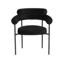 Portia Dining Chair (Black Velour)