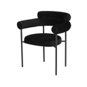 Portia Dining Chair (Black Velour)