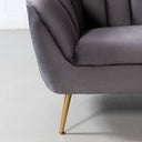 AUDREY Grey Fabric Sofa