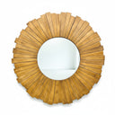 Helios Teak Sunburst Mirror