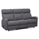 Boucherville Reclining sofa with fold-down table - Dark Grey fabric