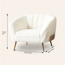 AUDREY Fabric Chair (CREAM BOUCLE) – Accent Seating