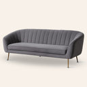 AUDREY Grey Fabric Sofa