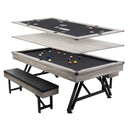 3-in-1 Dining Game Table with Pool and Poker