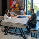Table de jeu 3-en-1 avec billard et poker