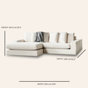 BRYCE - Cream Interchangeable Sectional Sofa