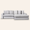 BRYCE Grey Fabric interchangeable Sectional Sofa