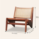 CANBERRA Natural Wood Lounge Chair – Elegant & Comfortable Seating