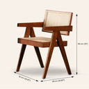 CAPELA Natural Wood Dining Chair – Classic Solid Wood Design with Comfortable Seating