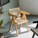 Chaise de salle à manger en chêne CAPELA – Finition naturelle classique et design confortable