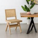Chaise d'appoint CAPELA en chêne et frêne – Artisanat classique avec finition naturelle